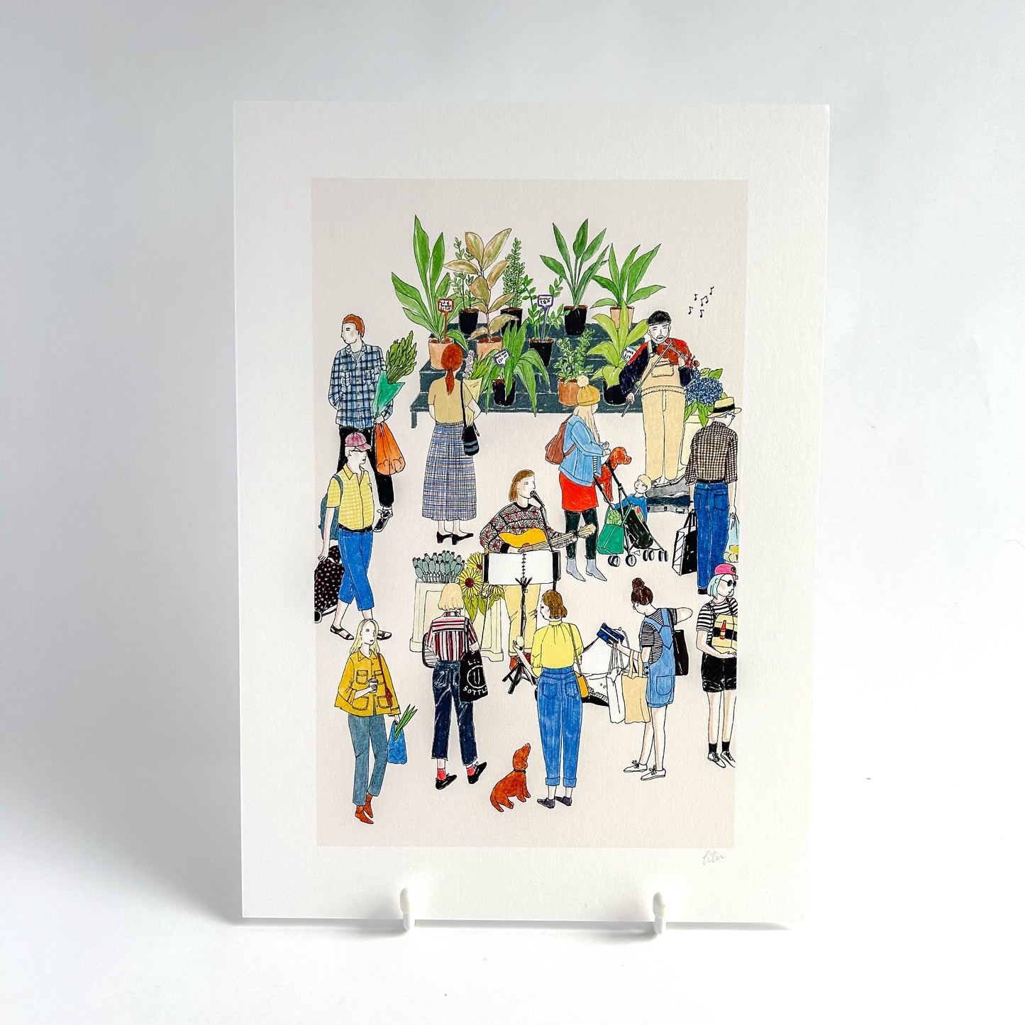 At the Market A4 Print