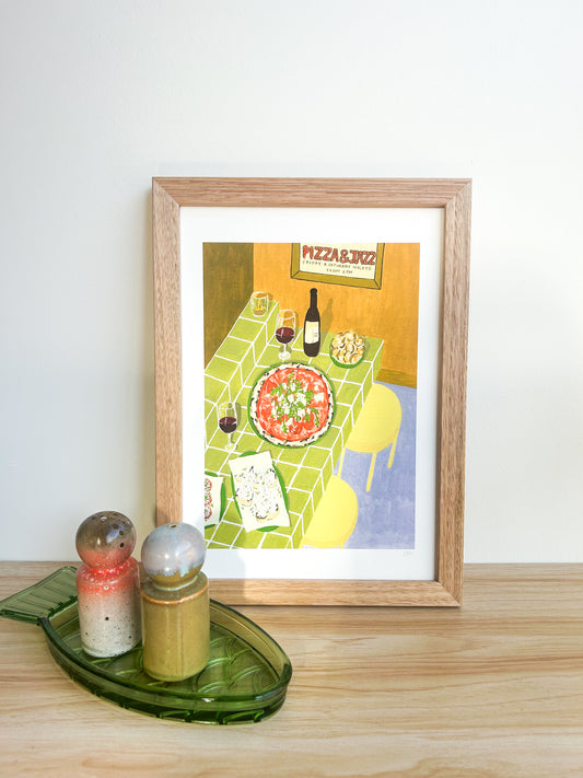 Pizza and Jazz Print