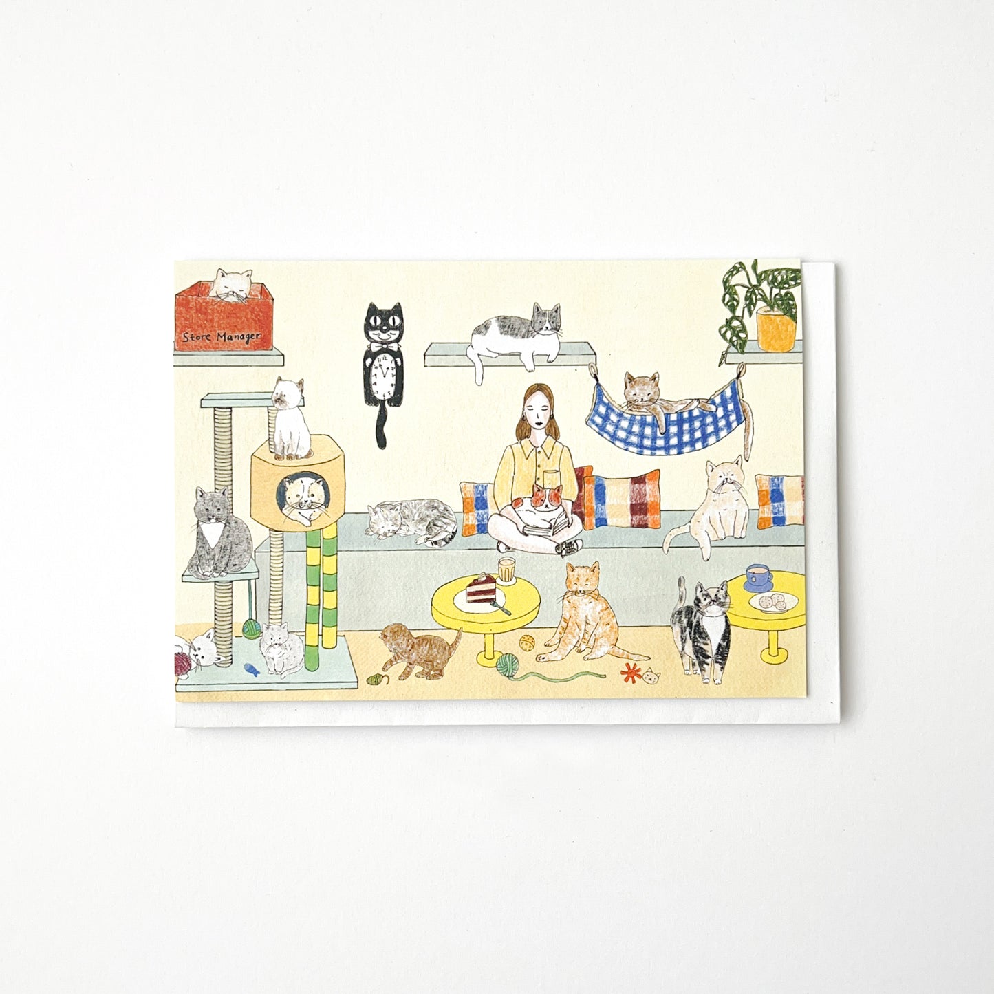 Cat Cafe Card