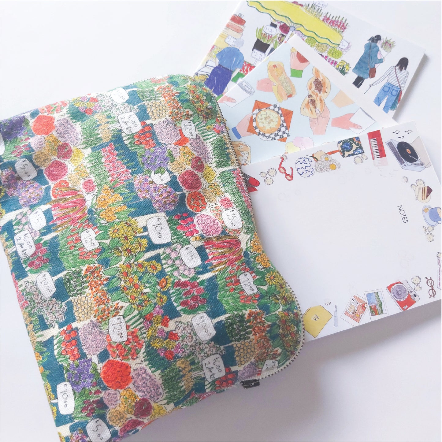Market Flowers Pouch