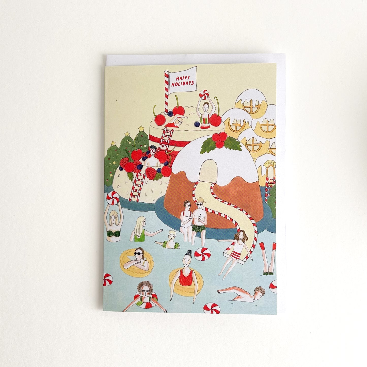 Christmas Pool Party Card