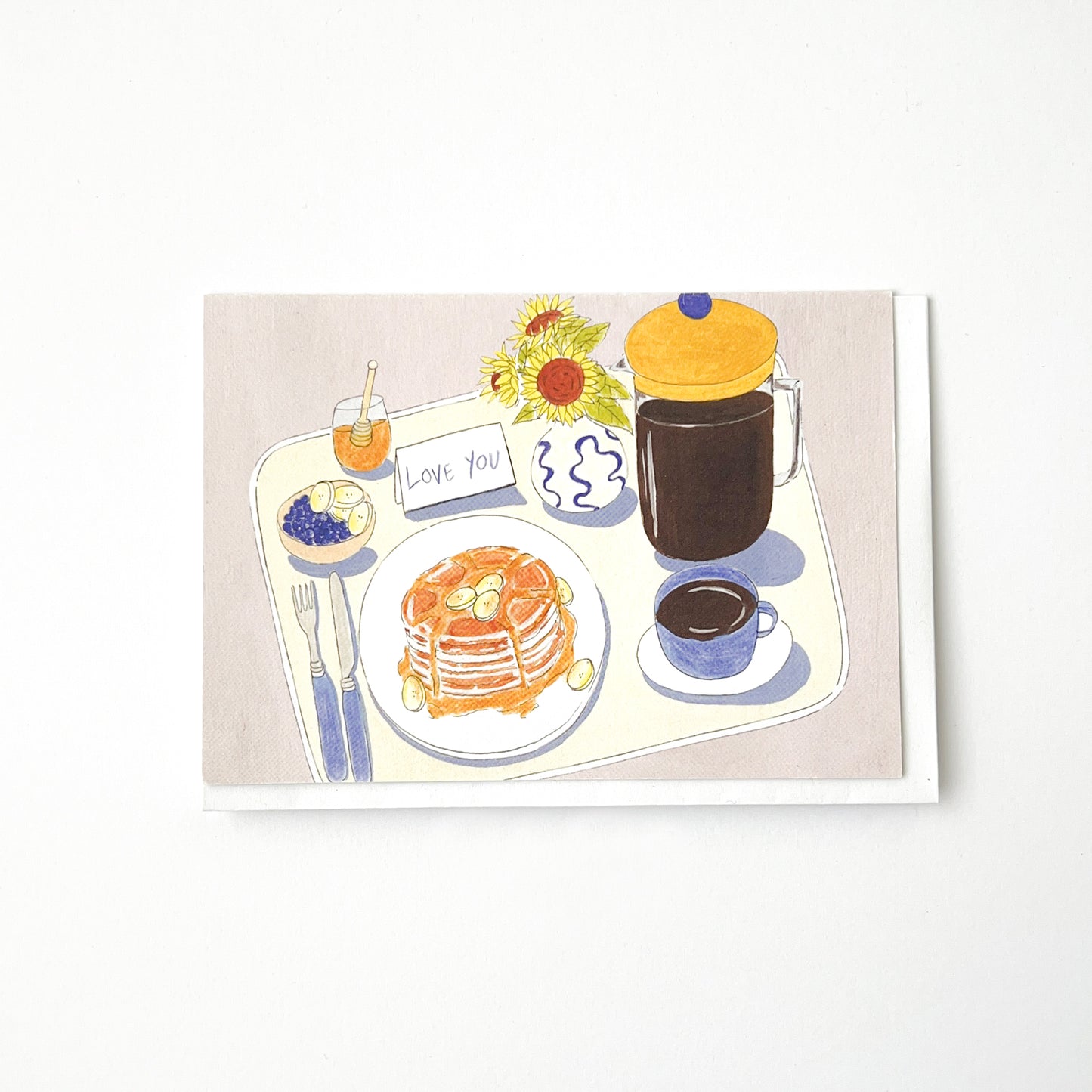Breakfast in bed Card