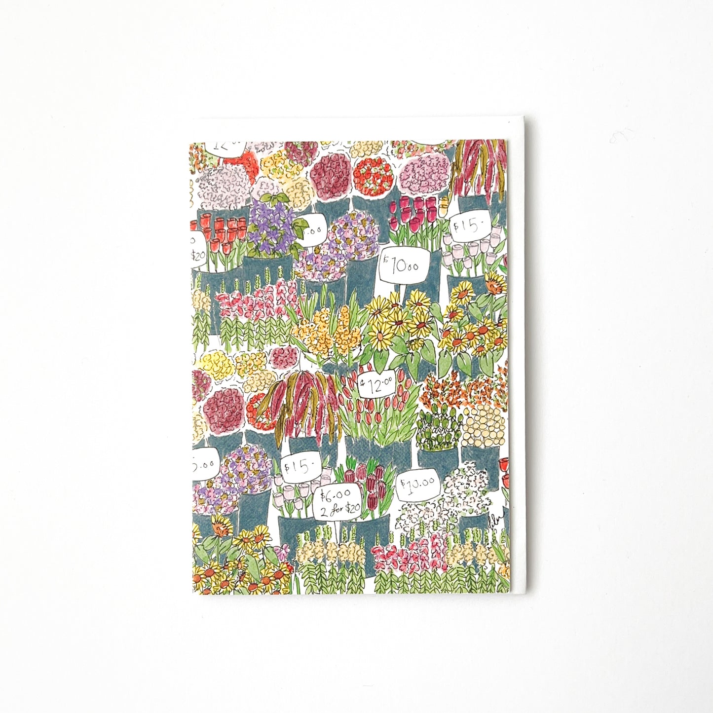 Market Flower Card
