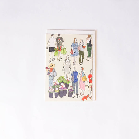 People at the Market Card
