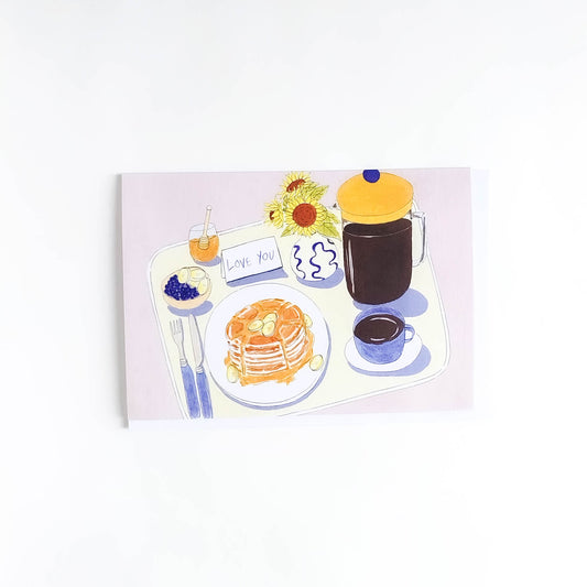 Breakfast in bed Card